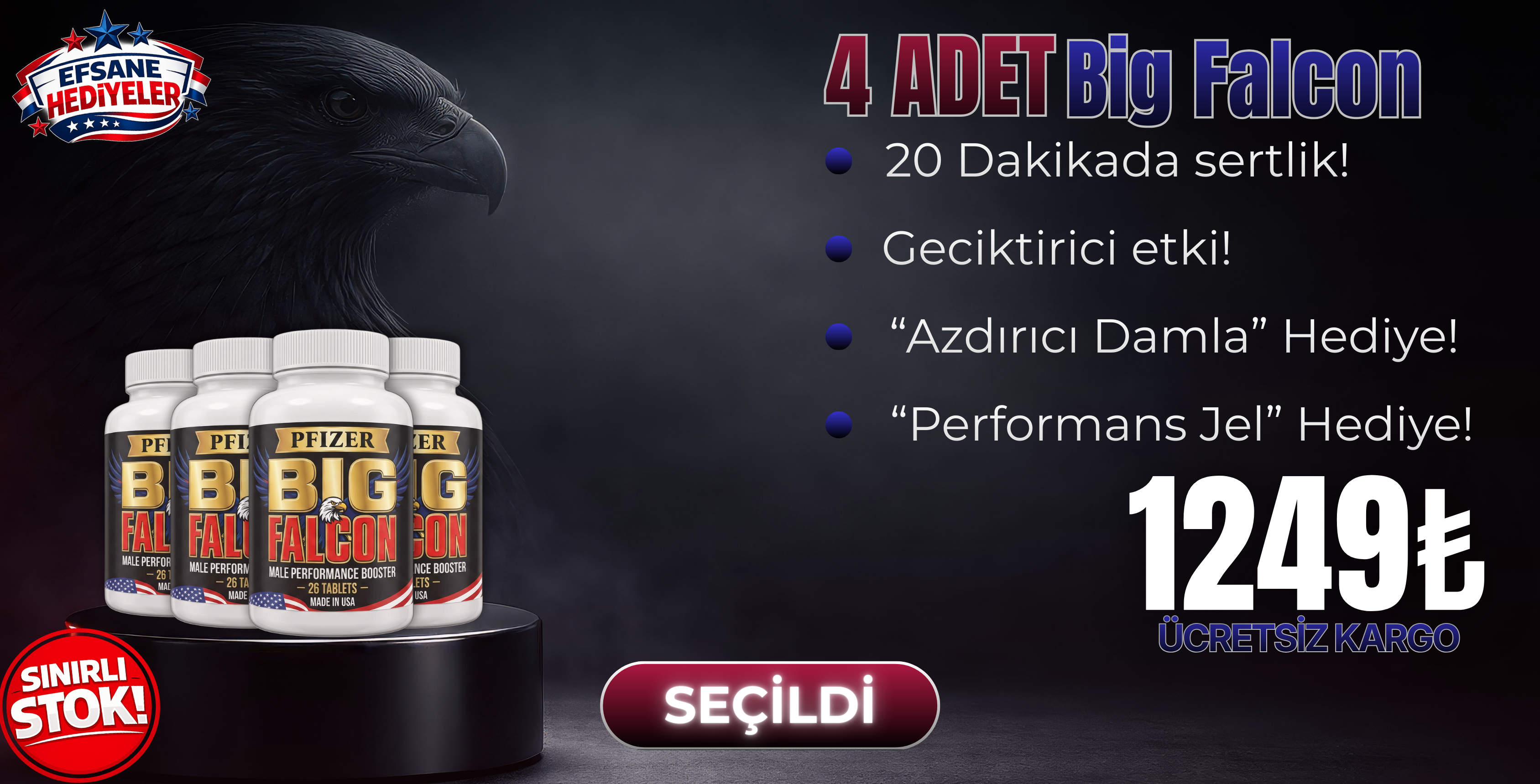 Big Falcon Tablet 4 damla jel